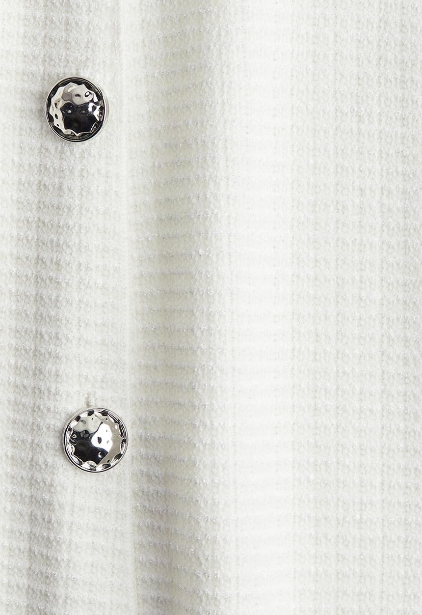 H&M - Textured jersey waistcoat - cream