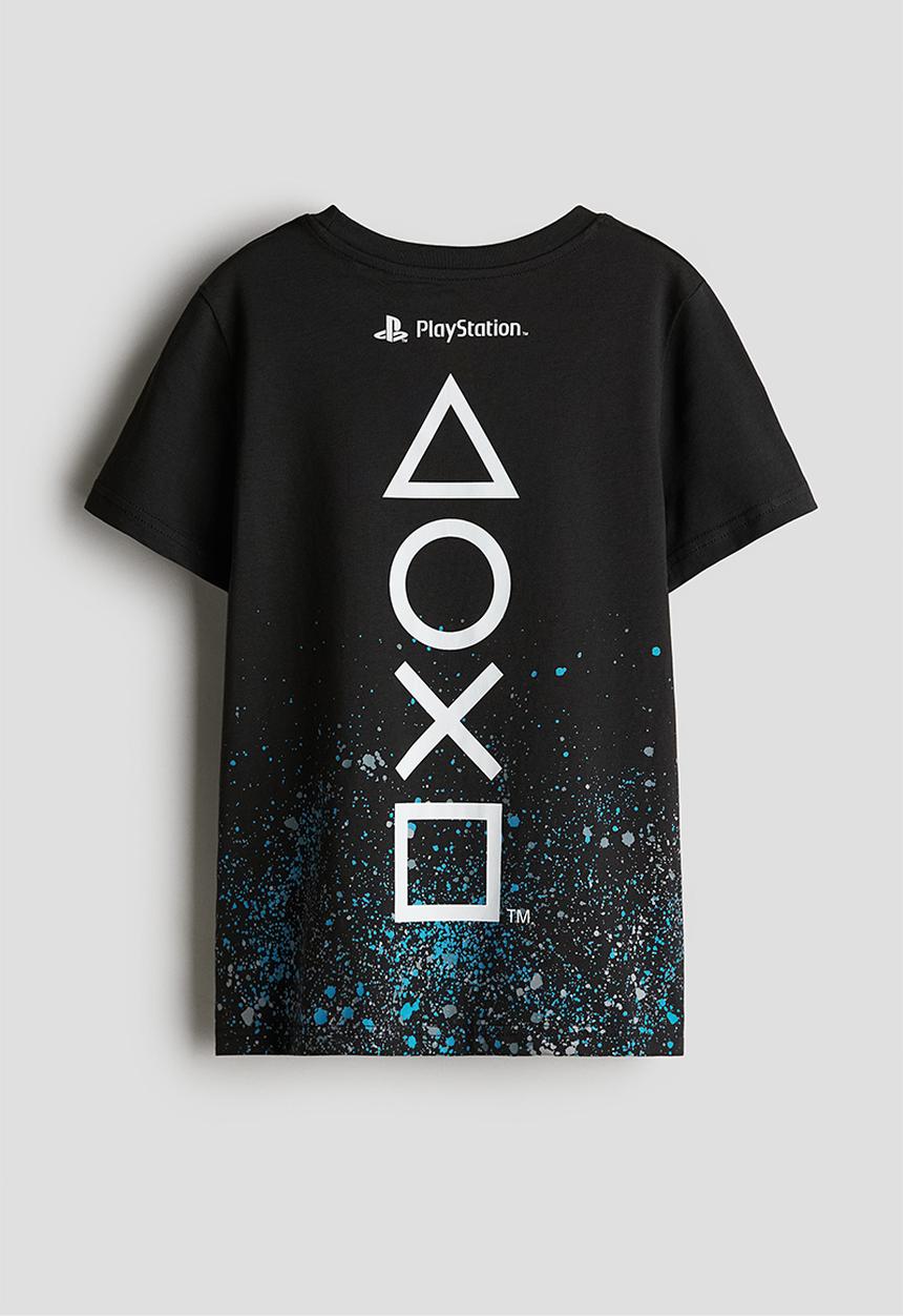 H&M - Printed t-shirt - black playstation