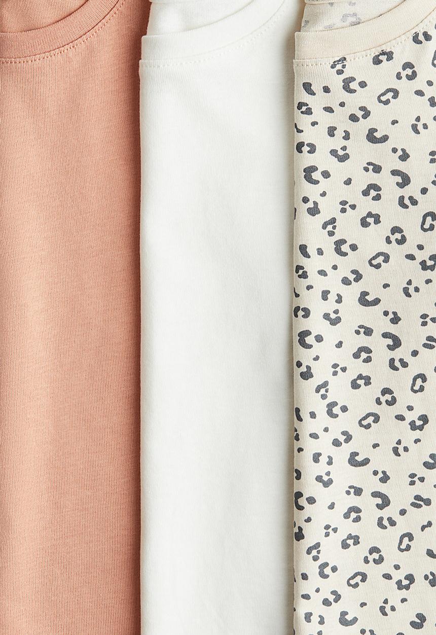 H&M - 3-Pack cotton tops - multi