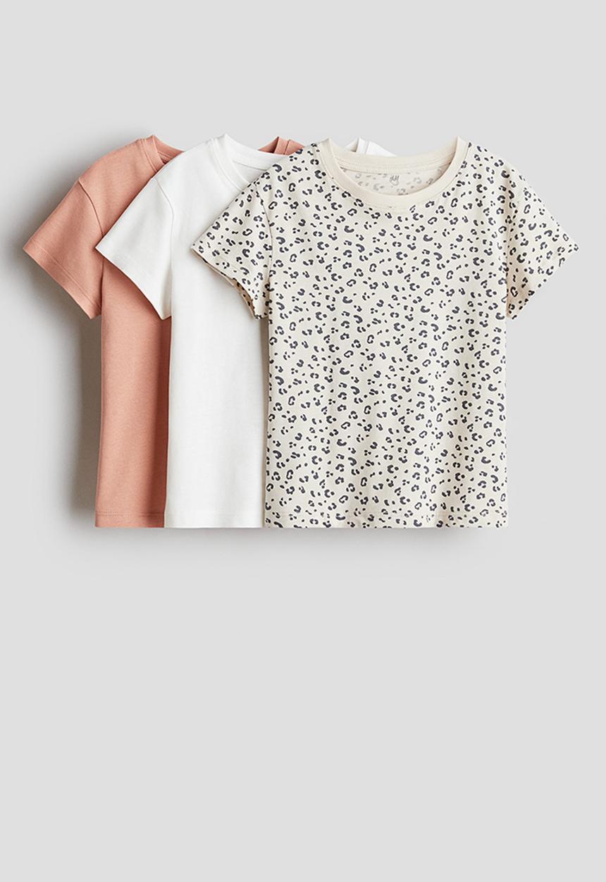 H&M - 3-Pack cotton tops - multi