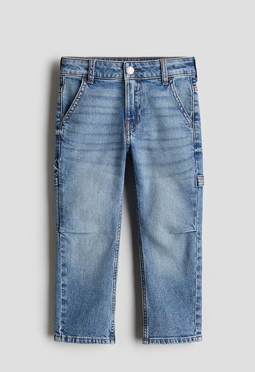 H&M - Relaxed fit carpenter jeans - denim blue