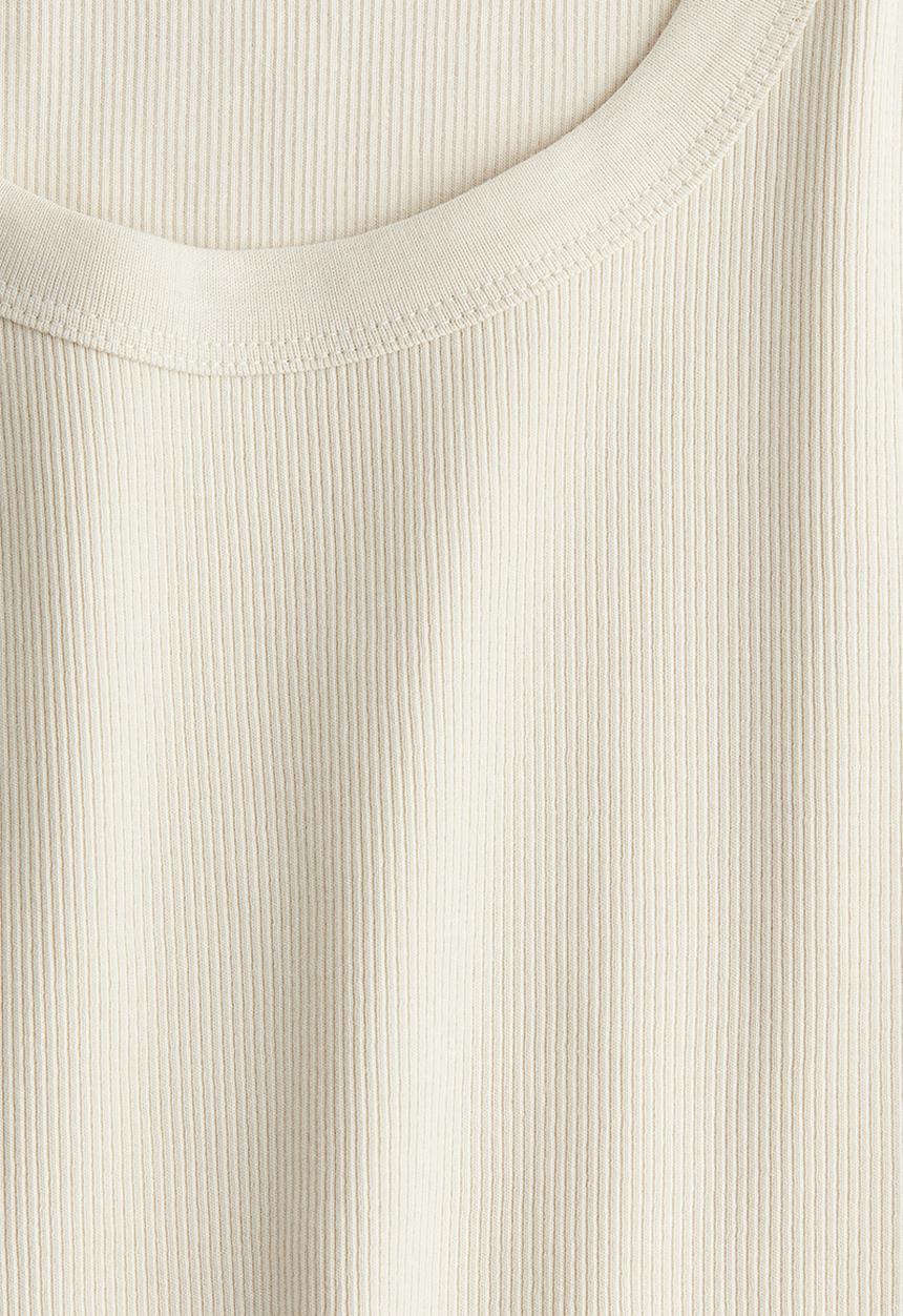 H&M - Ribbed vest top - light beige