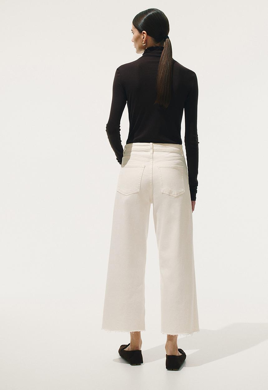 H&M - Wide jeans - white