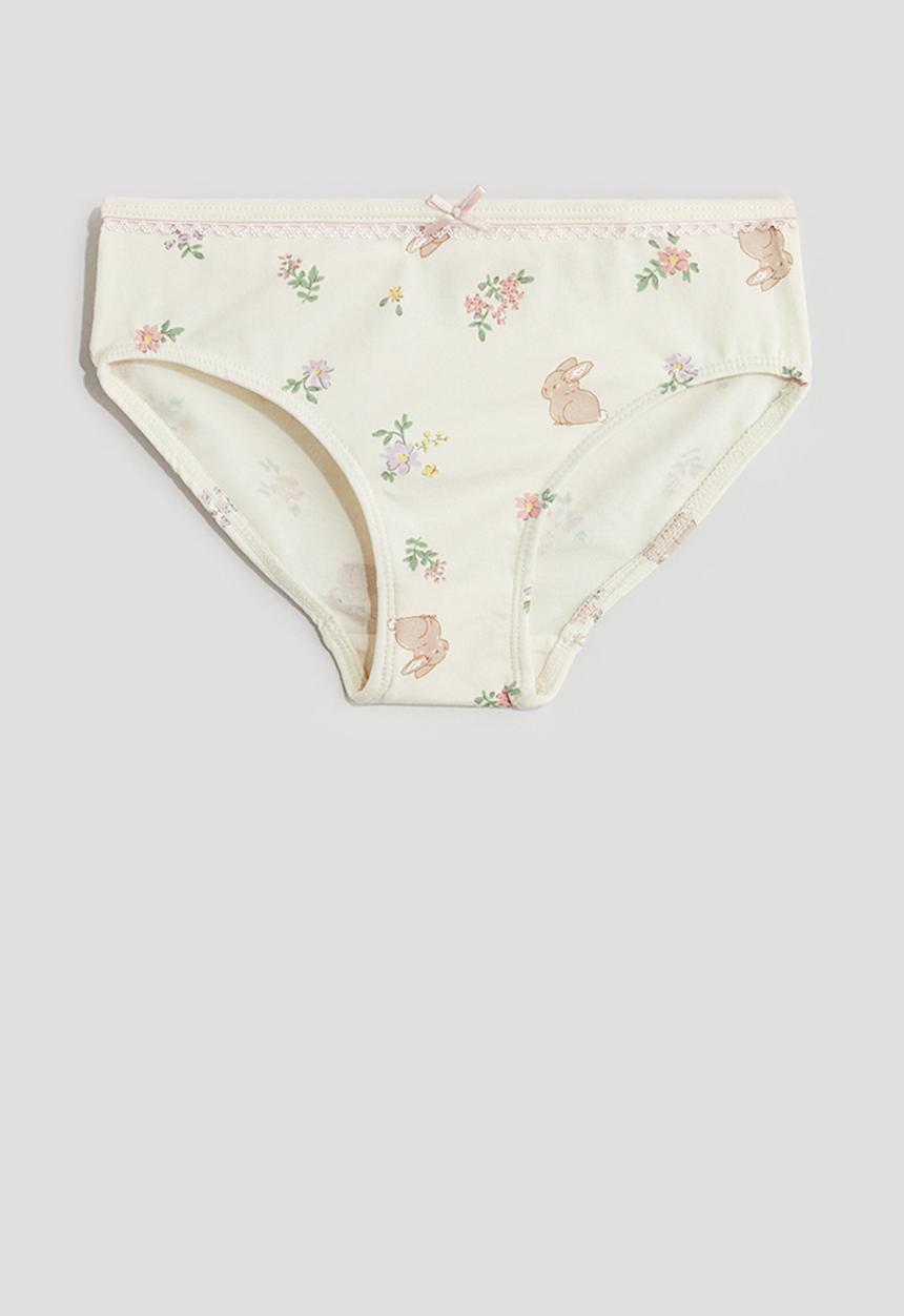 H&M - 5-Pack cotton briefs - cream/light pink