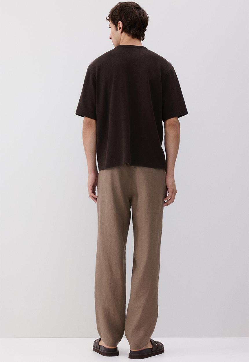 H&M - Regular fit linen trousers - dark beige
