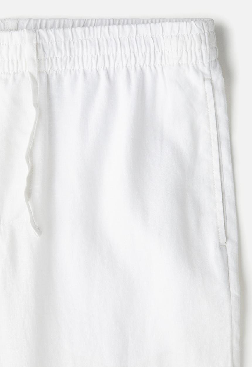 H&M - Regular fit linen trousers - white