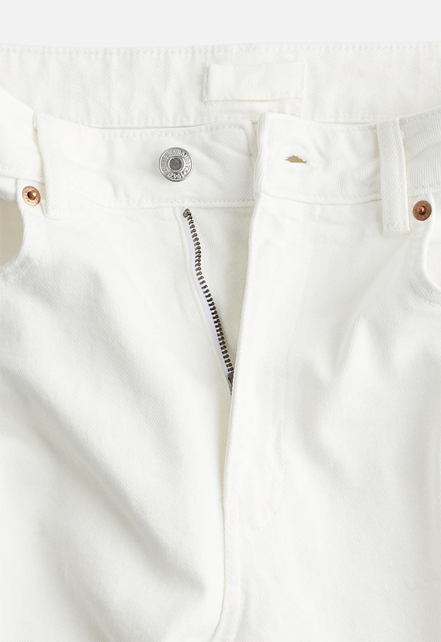 H&M - Slim mom high ankle jeans - cream