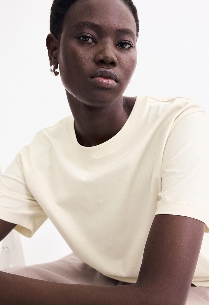 H&M - Cotton t-shirt - beige