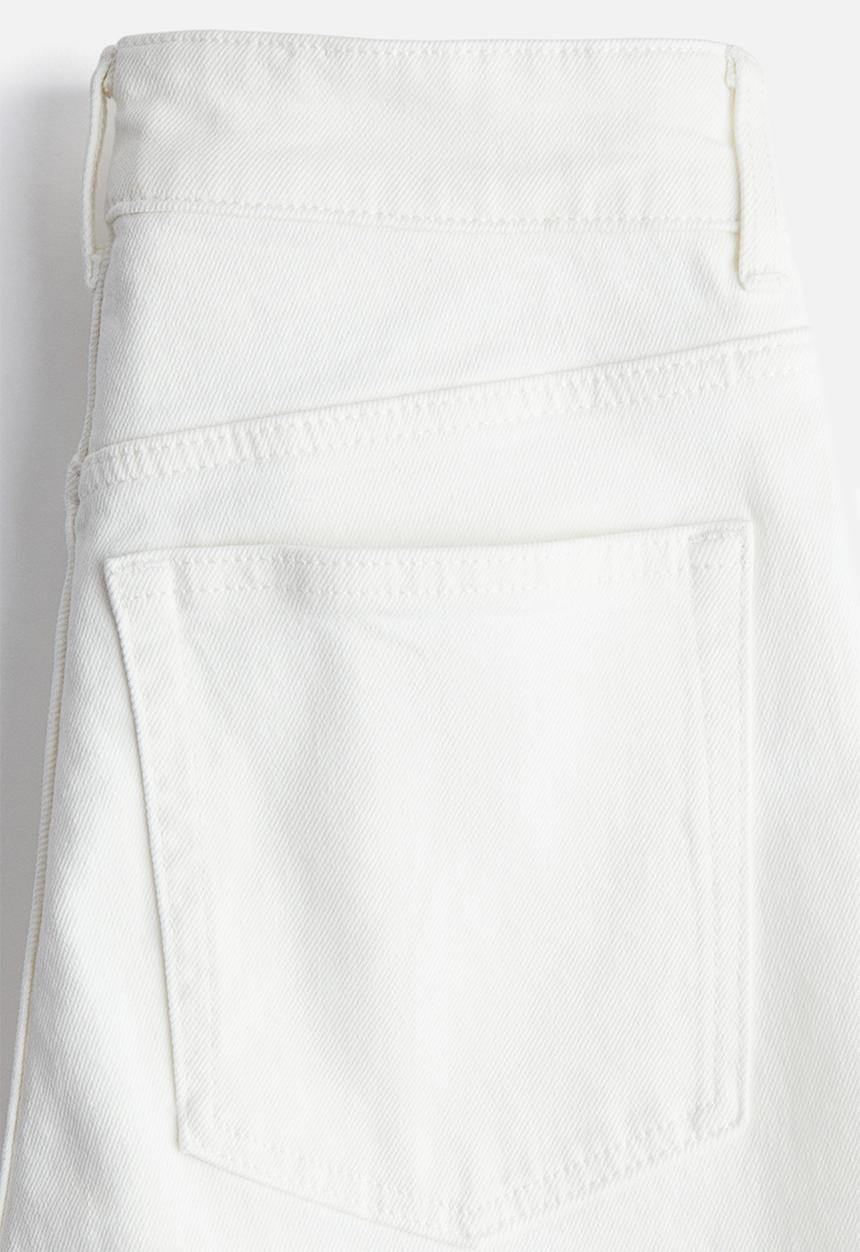 H&M - Straight high jeans - white