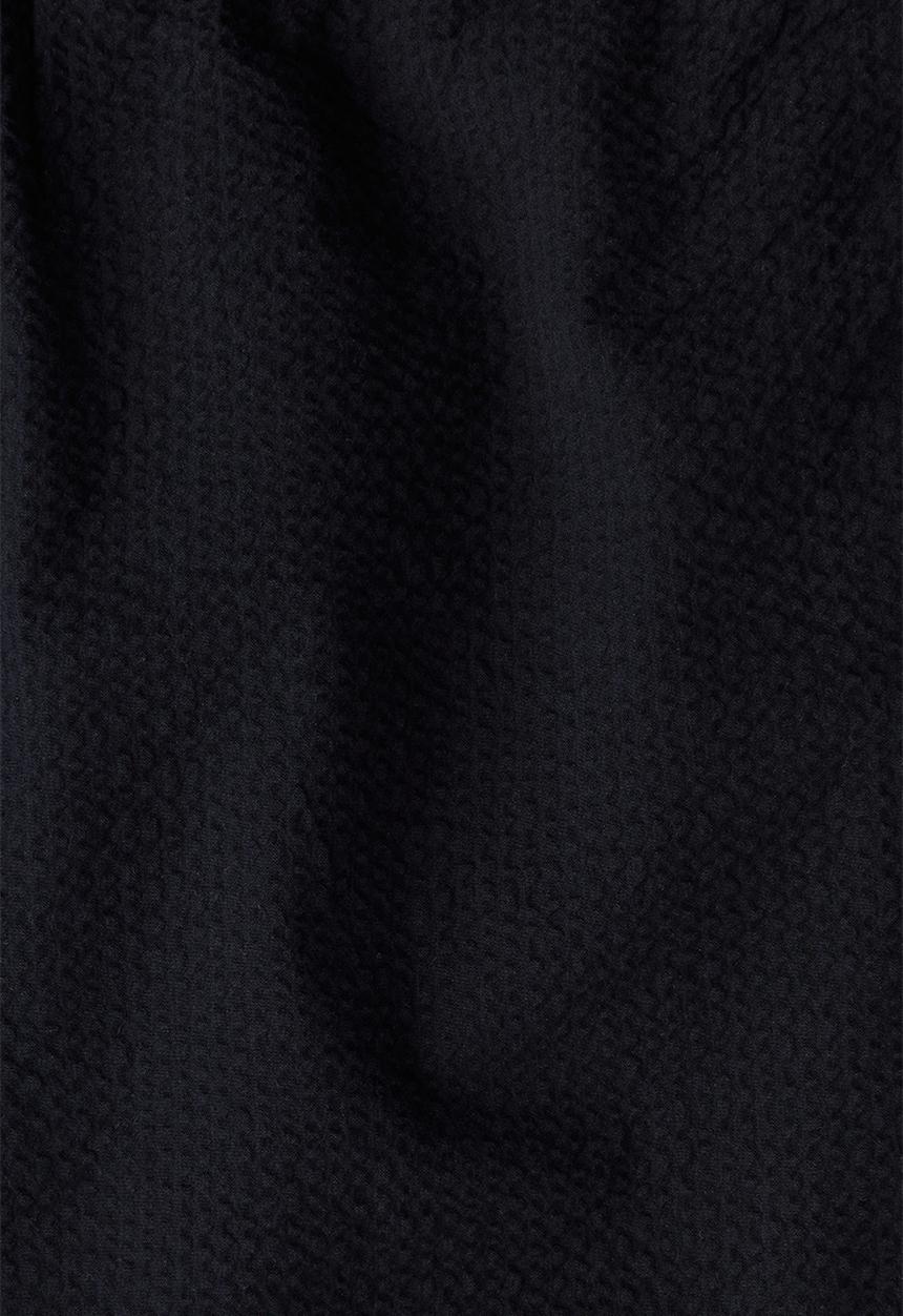 H&M - Relaxed fit seersucker trousers - navy blue