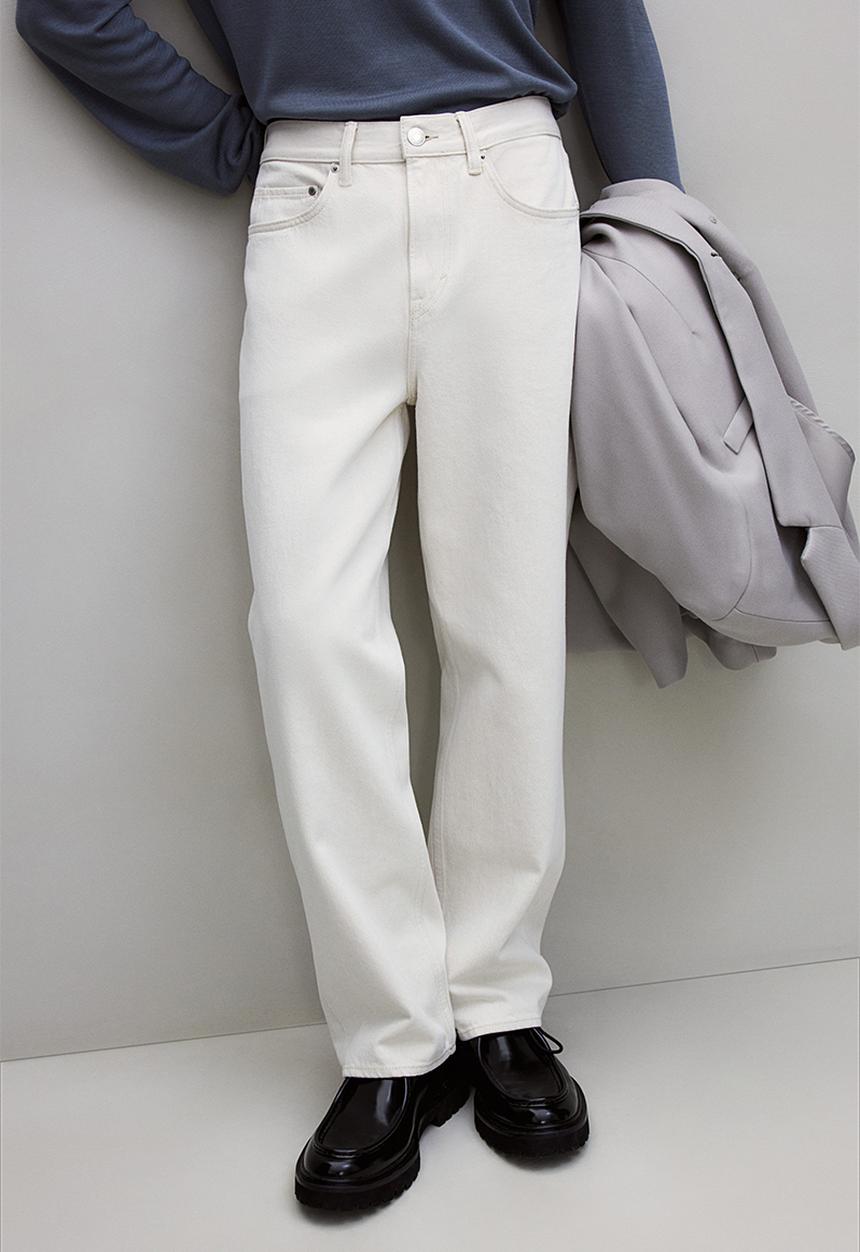 H&M - Relaxed fit jeans - beige