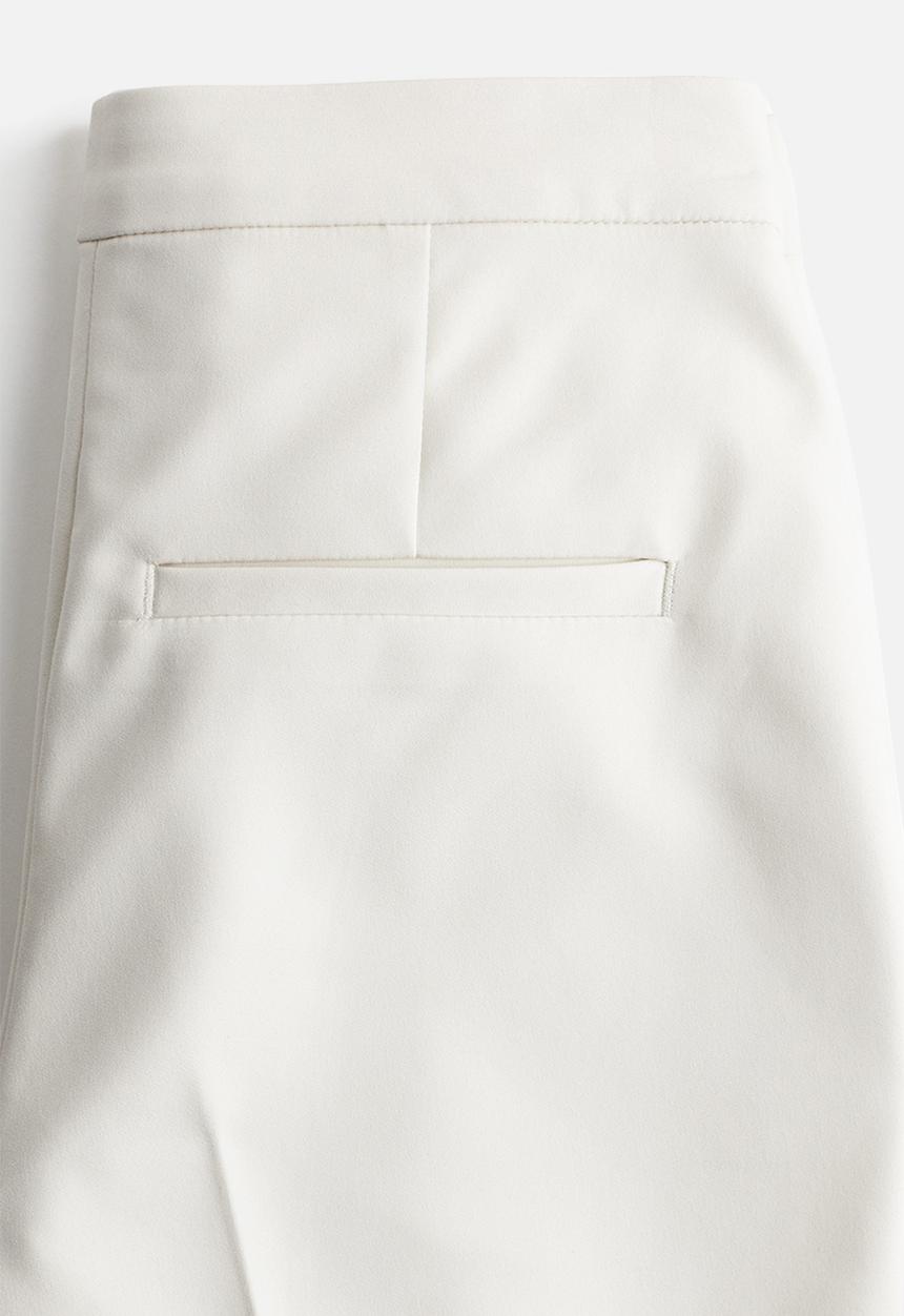 H&M - Tailored cigarette trousers -  cream white 