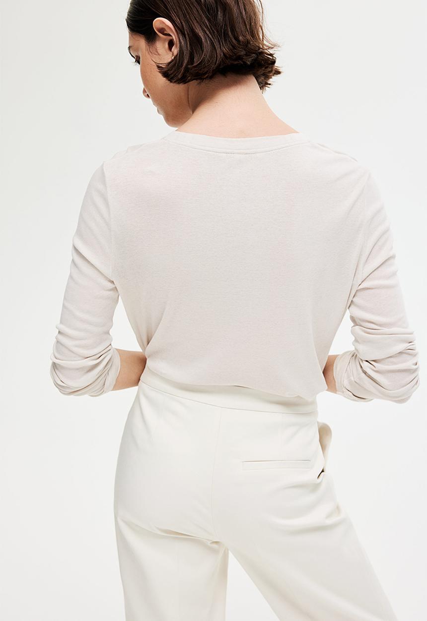 H&M - Tailored cigarette trousers -  cream white 