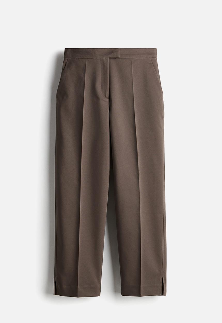 H&M - Tailored cigarette trousers - brown