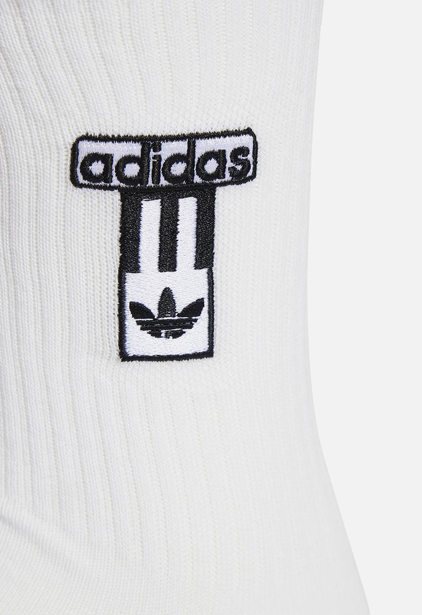 adidas Originals - Adibreak Crew Socks 2 Pairs - White/Blk