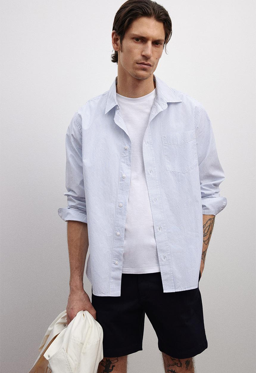 H&M - Regular fit chino shorts - navy blue
