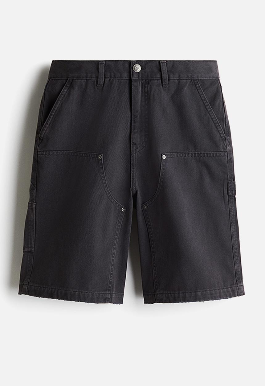 H&M - Relaxed fit carpenter shorts - dark grey