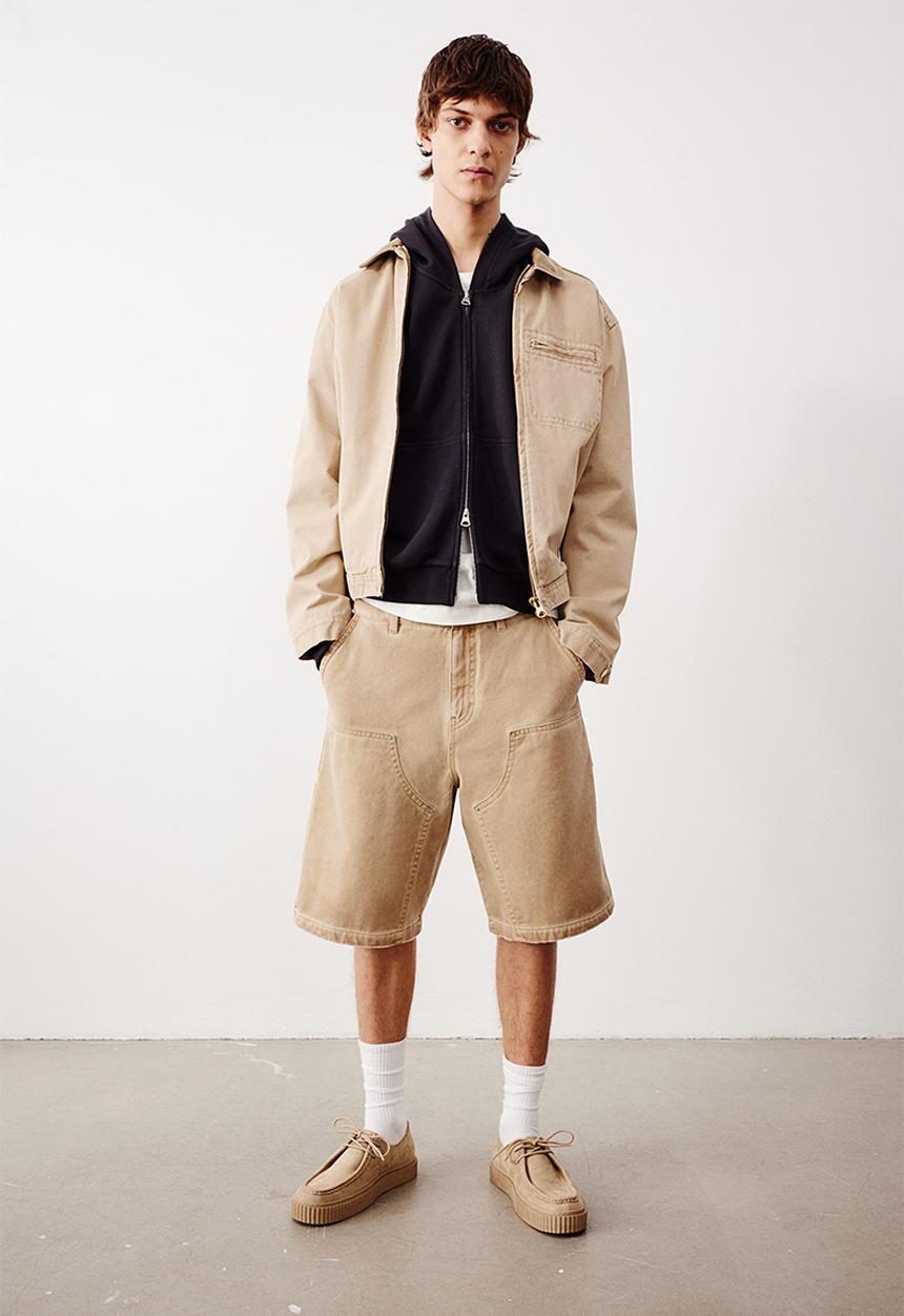 H&M - Relaxed fit carpenter shorts - beige