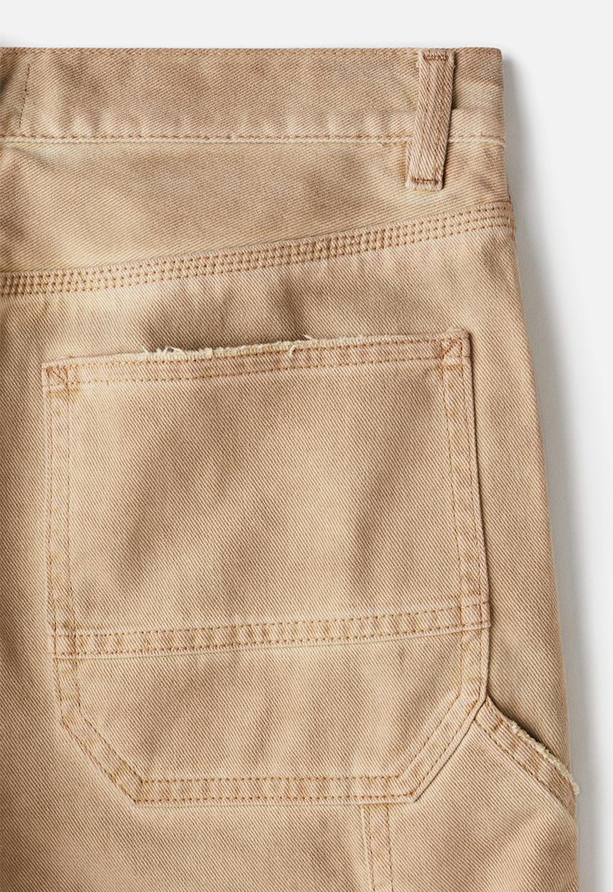 H&M - Relaxed fit carpenter shorts - beige