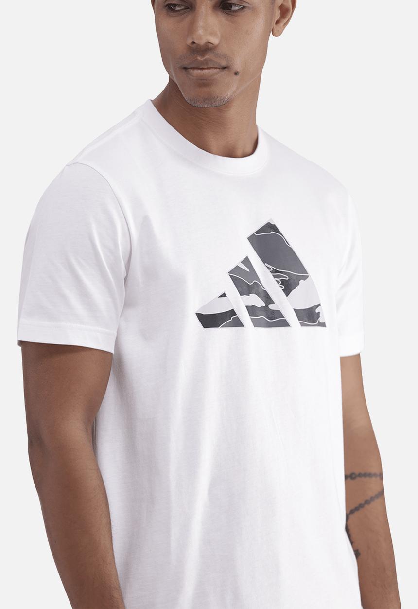 adidas Performance - Camo Logo Graphic T-Shirt - White