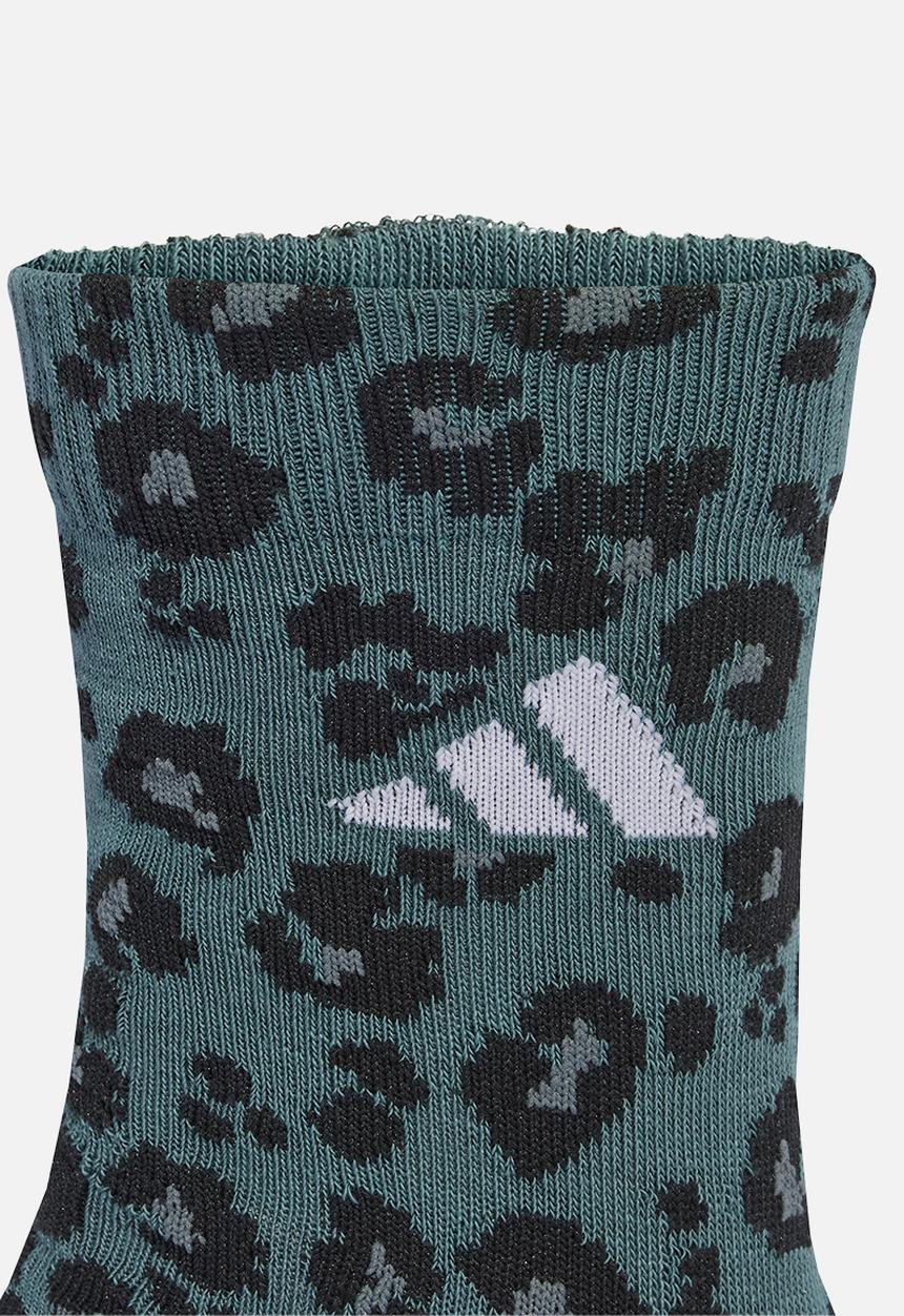 adidas Performance -  Leopard Print Sock 3 pk - Multi