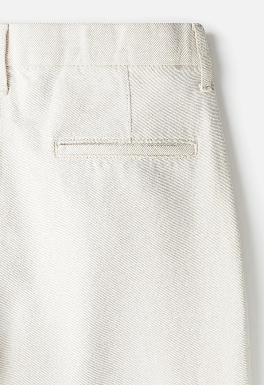H&M - Relaxed fit denim trousers - light beige