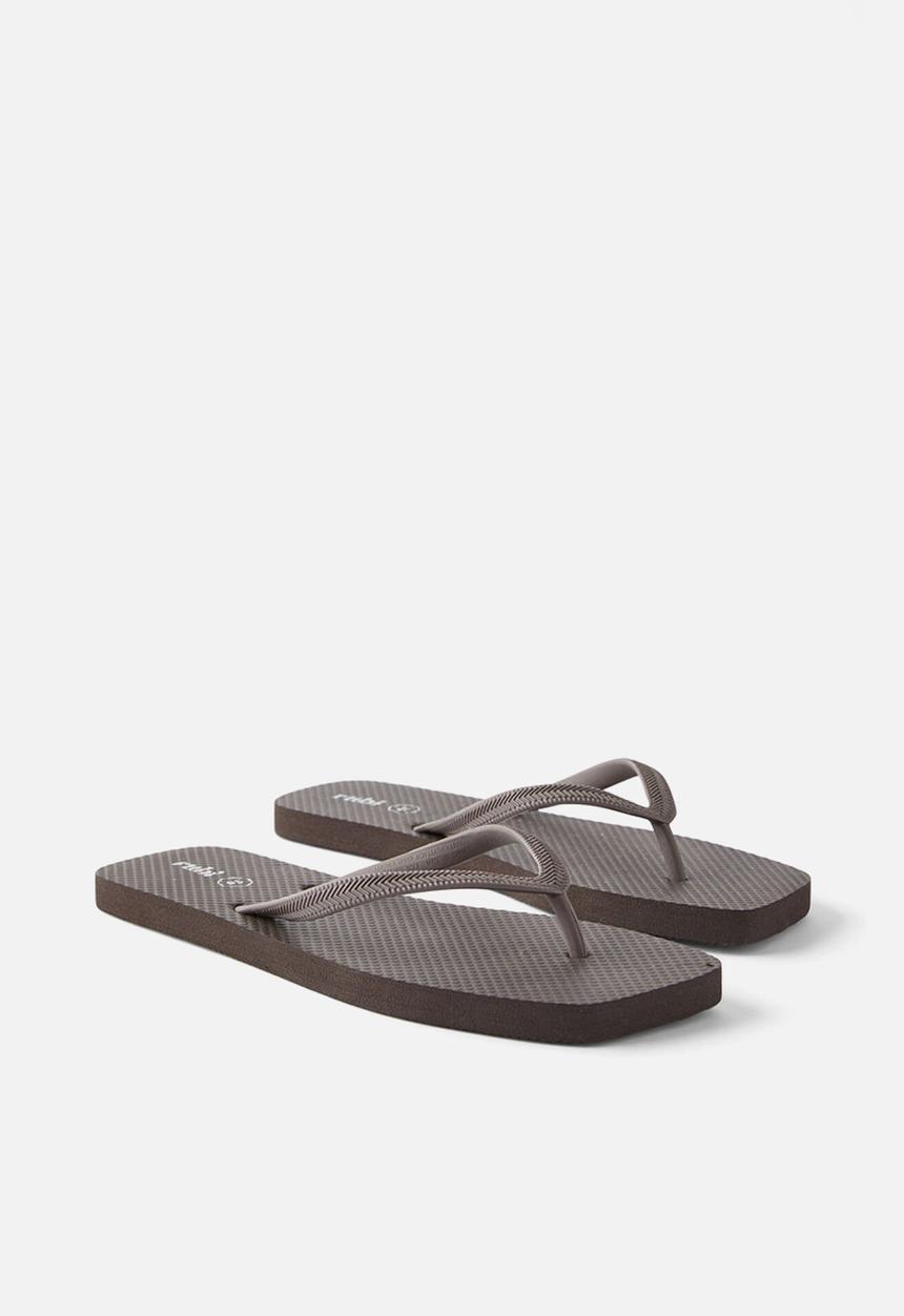 Cotton On - The rubi square toe flip flop - chocolate