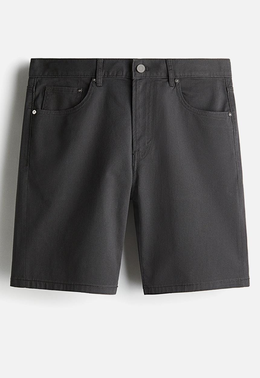 H&M - Regular fit twill shorts - dark grey