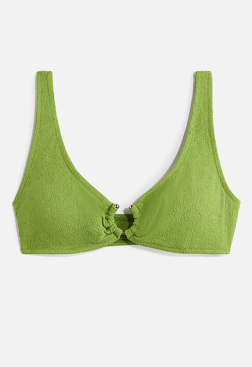H&M - Padded bikini top - green