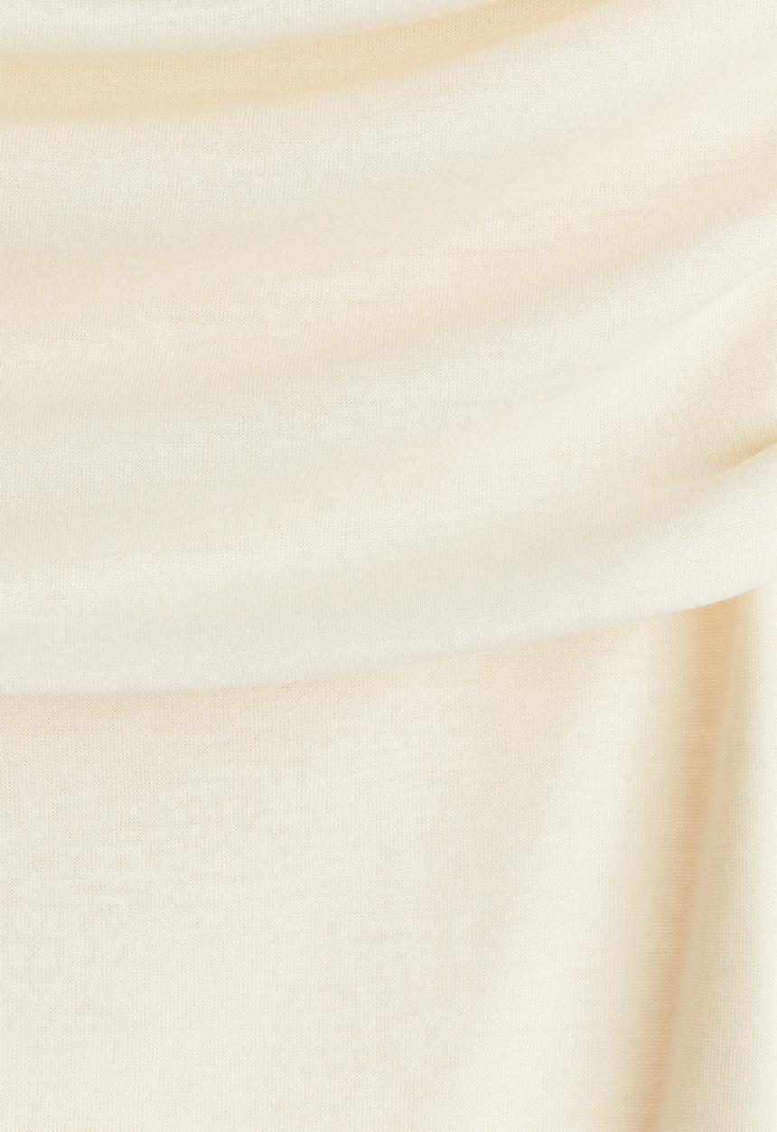 H&M - Gathered off-the-shoulder top - beige