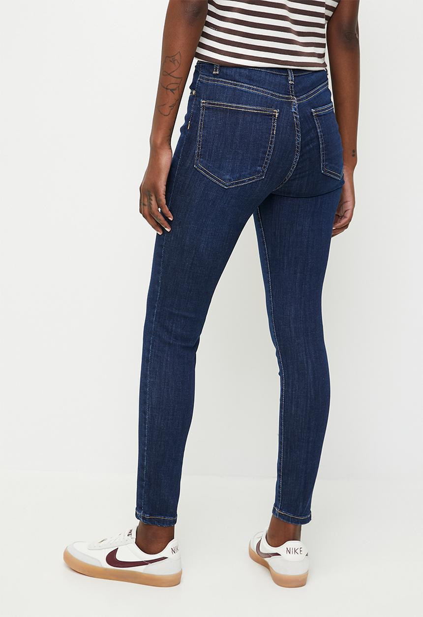 Trendyol - Shaping effect high waist skinny jeans  - dark blue