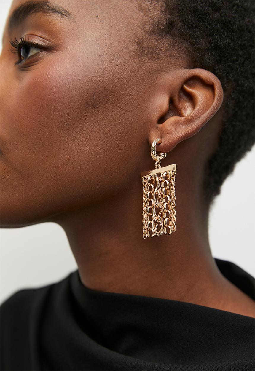 Tessa Design - Olivia chain earring - gold