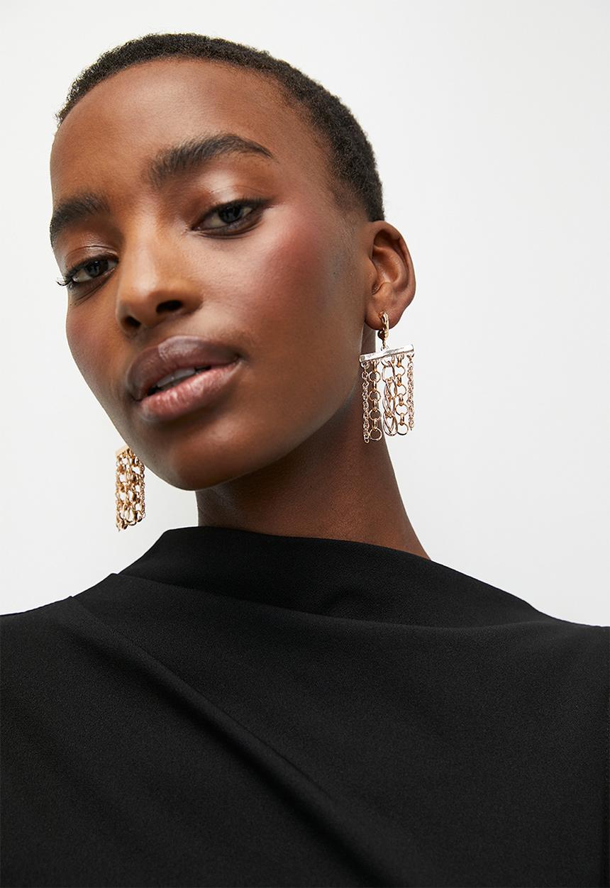 Tessa Design - Olivia chain earring - gold