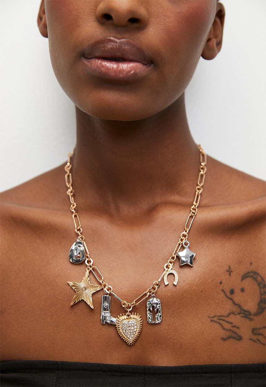 Tessa Design - Mia charm necklace - gold