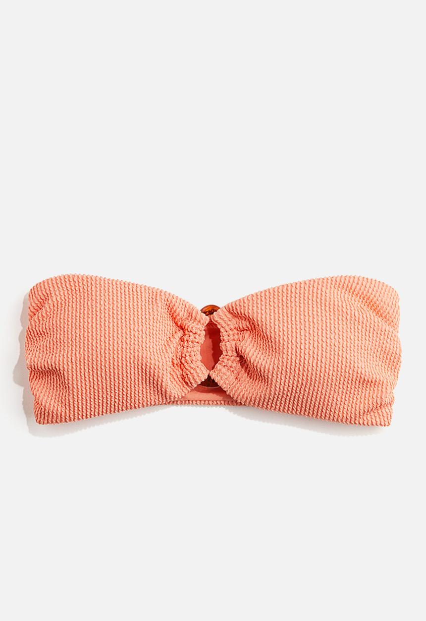 H&M - Padded bandeau bikini top - apricot