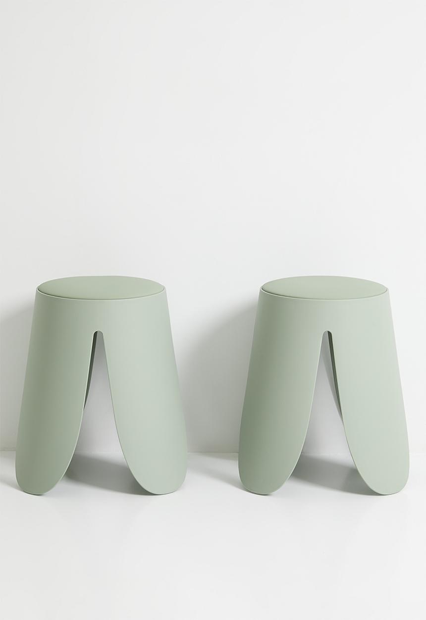 Sixth Floor - Musa Stackable Chair Set of 2 - Sage