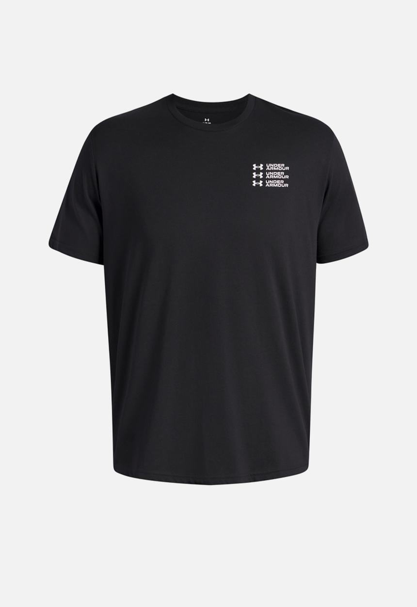 Under Armour - Ua triple stack lc logo short sleeve - black & downpour grey