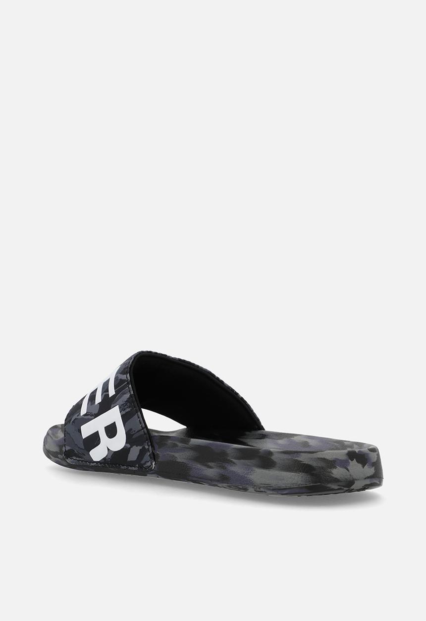 Superdry. - Core camo pool slide - Dark Grey Tiger Camo