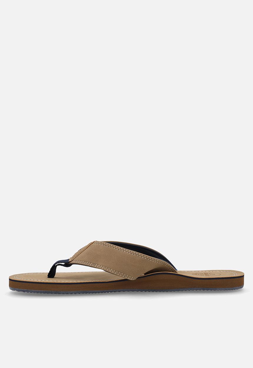 Superdry. - Premium flip flop - Denim Co Tobacco Brown