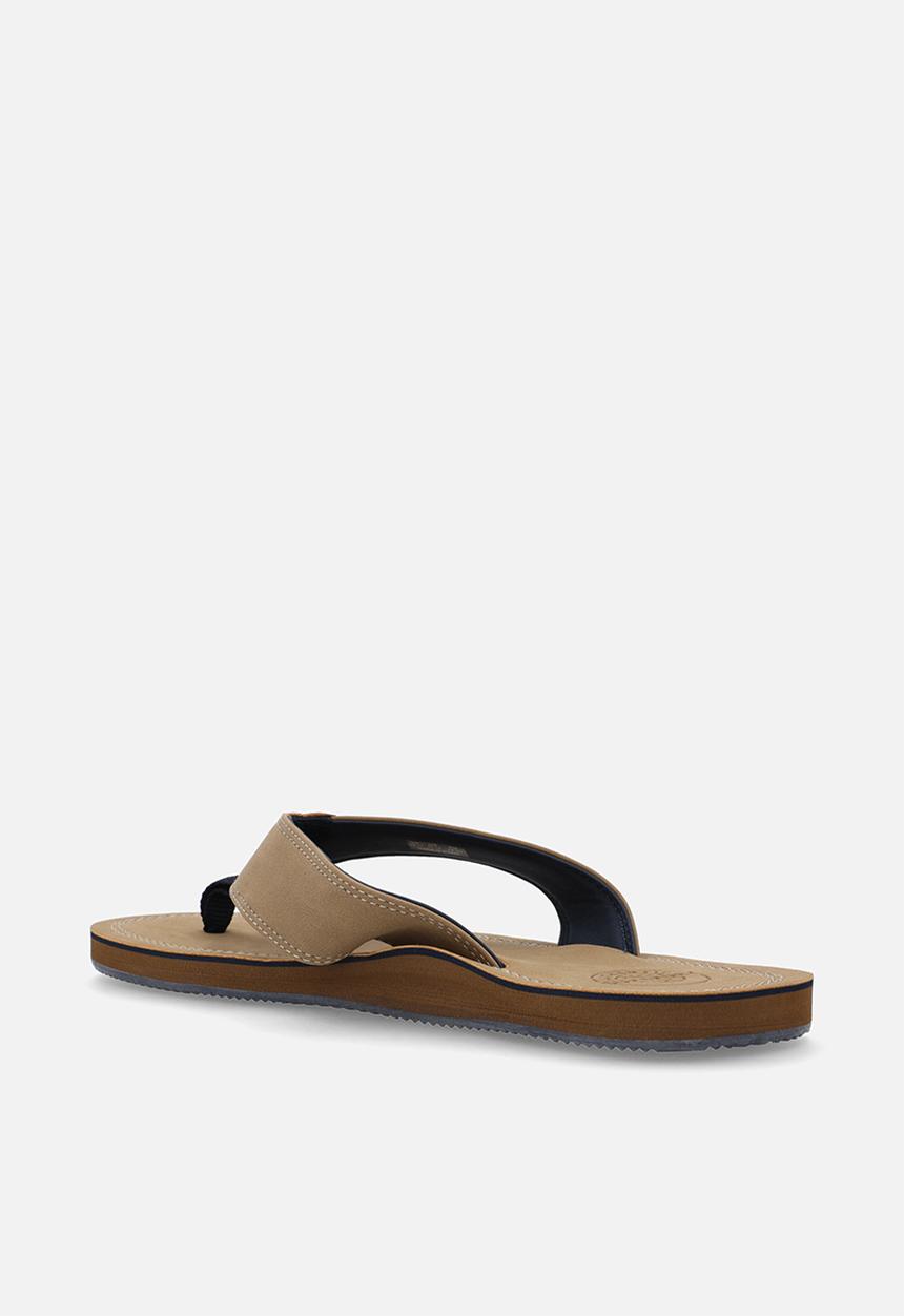 Superdry. - Premium flip flop - Denim Co Tobacco Brown