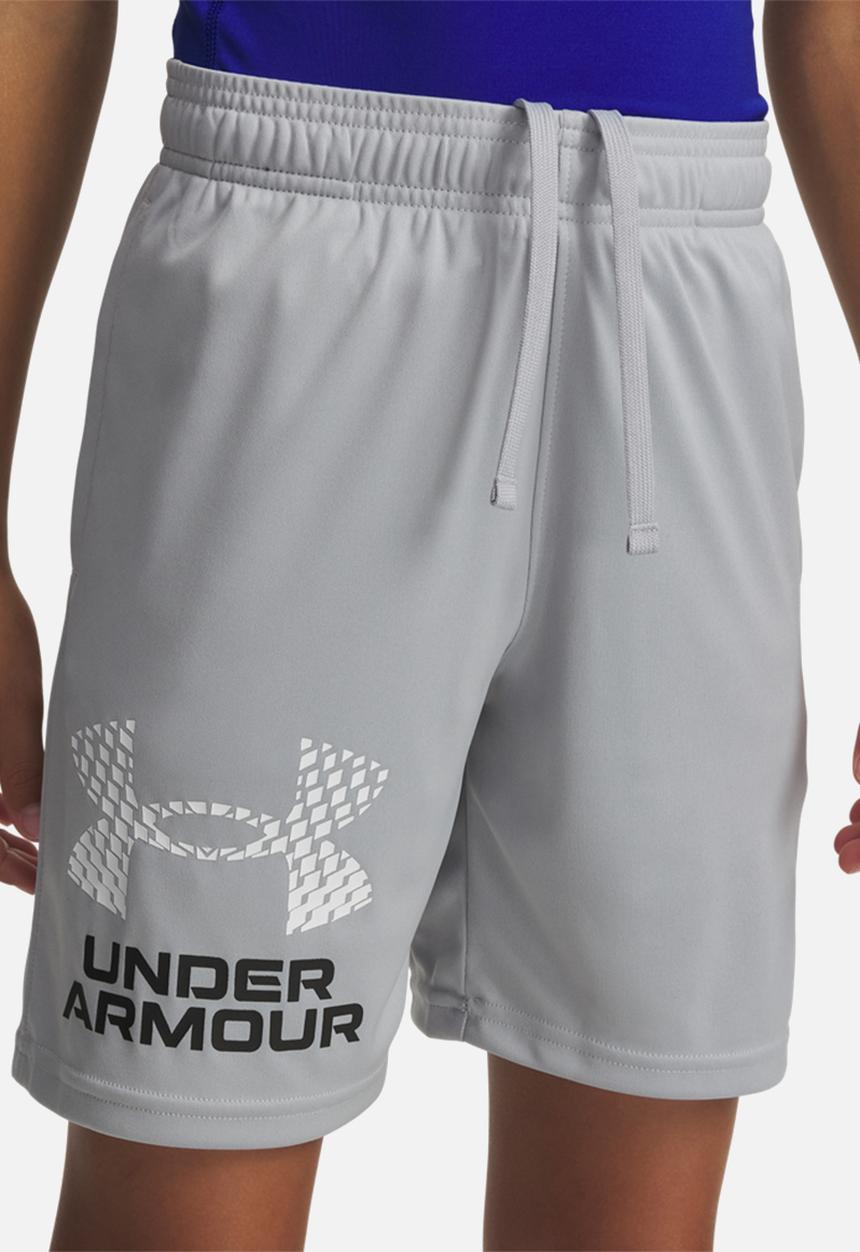 Under Armour - Ua Tech Logo Shorts - Mod Gray/White