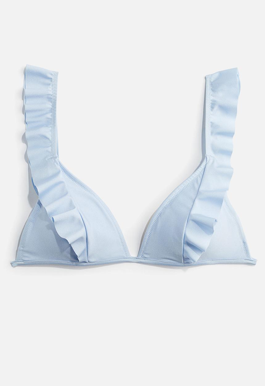 H&M - Padded bikini top - light blue
