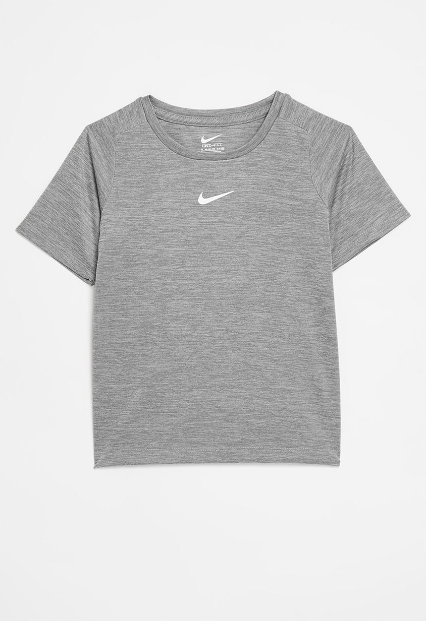 Nike - Nike dri-fit short sleeve top - smoke grey heather
