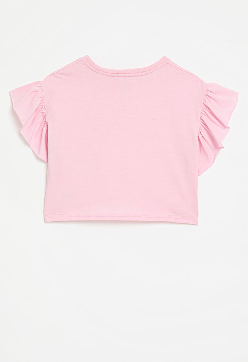 Pop Candy - Frill tee - light pink