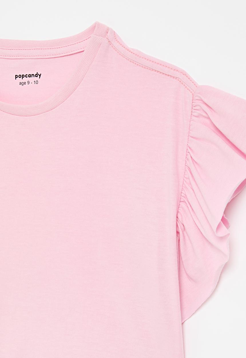 Pop Candy - Frill tee - light pink