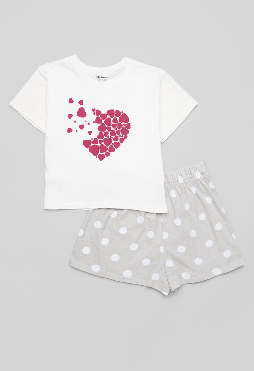 Pop Candy - Pj set - white/polka dot
