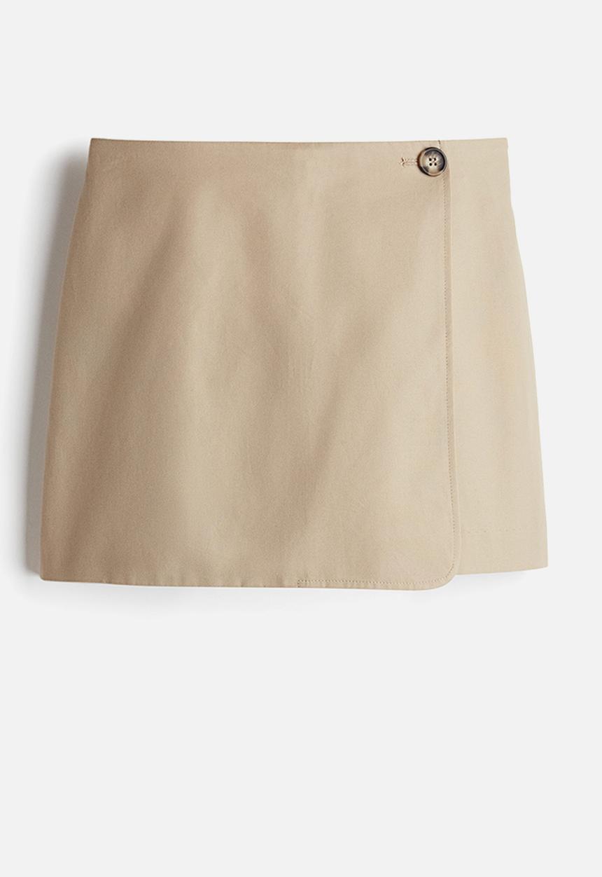 H&M - Twill skort - beige