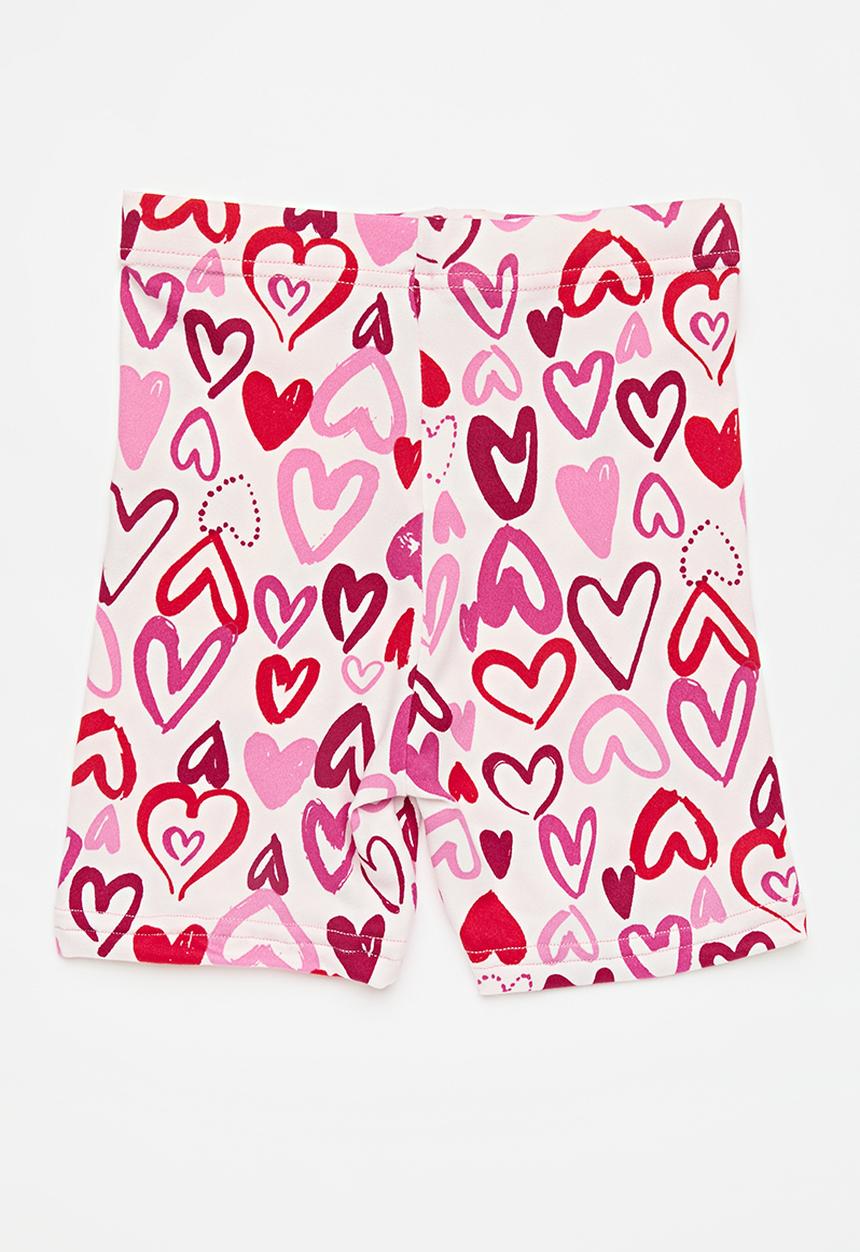 Pop Candy - 2 Pack cycling shorts - cerise/hearts