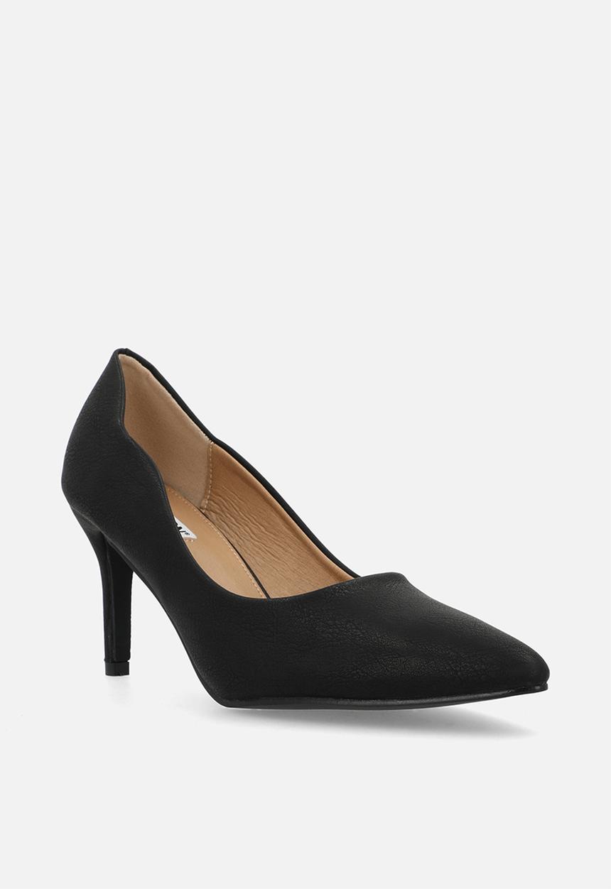 Madison® - Penny scalloped heel - black