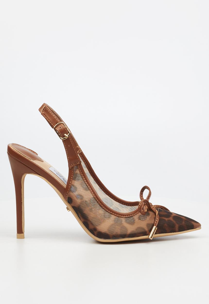Miss Black - Lola 30 slingback heel - tan